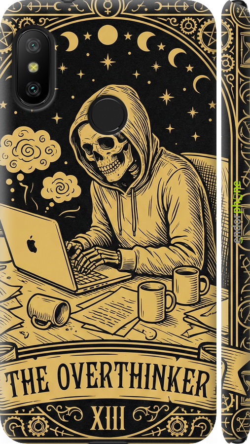 3D пластиковий матовий чехол The Overthinker для Xiaomi Mi A2 Lite - 6774m-1522 изображение 
