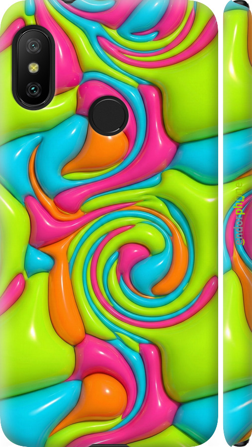 3D пластиковий матовий чехол Y2K Jelly Dream для Xiaomi Mi A2 Lite - 6780m-1522 изображение 