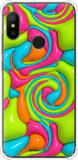 Силикон с усиленными углами чехол Y2K Jelly Dream для Xiaomi Mi A2 Lite - 6780sp-1522 изображение 