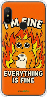 Силіконовий протиударний с посиленими кутами чехол Funny Cat для Xiaomi Mi A2 Lite - 6786sp-1522 изображение 