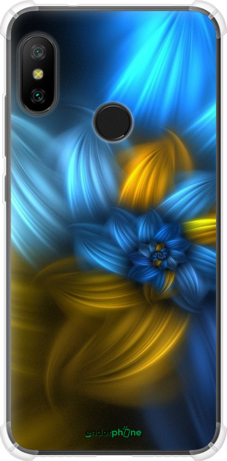 

Силіконовий протиударний с посиленими кутами чохол "Візерунок 46" для Xiaomi Mi A2 Lite, Синій