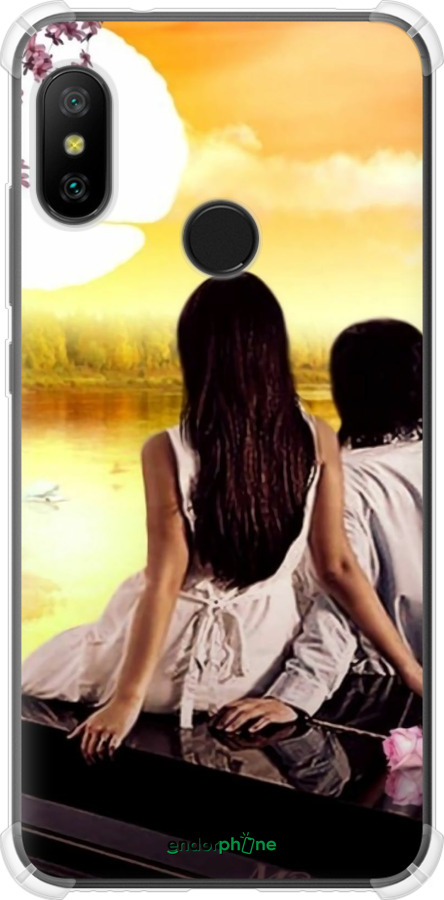 Силикон с усиленными углами чехол Sunset для Xiaomi Mi A2 Lite - 6607sp-1522 изображение 