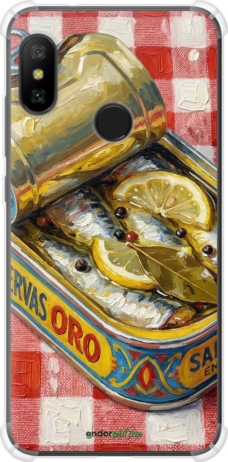 Силіконовий протиударний с посиленими кутами чехол Vintage Sardine Tin Phone для Xiaomi Mi A2 Lite - 6772sp-1522 изображение 