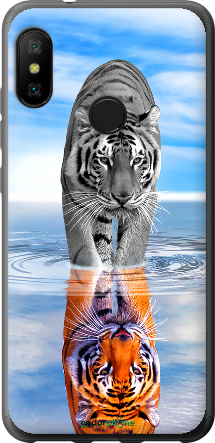 2D пластиковый чехол Тигр для Xiaomi Mi A2 Lite - 6016t-1522 изображение 