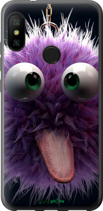 2D пластиковий чехол Пухнастик для Xiaomi Redmi 6 Pro - 6017t-1595 изображение 