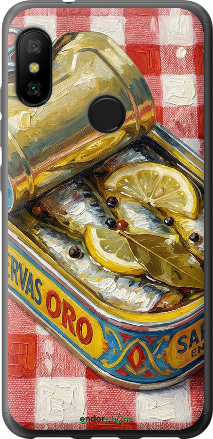 2D пластиковый чехол Vintage Sardine Tin Phone для Xiaomi Mi A2 Lite - 6772t-1522 изображение 