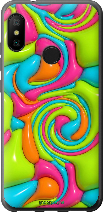 Силіконовий чехол Y2K Jelly Dream для Xiaomi Mi A2 Lite - 6780u-1522 изображение 