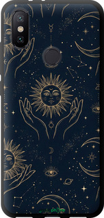 TPU чехол Celestial Harmony: Sun & Moon Gold Mystic Pattern для Xiaomi Mi A2 - 6778b-1481 изображение 