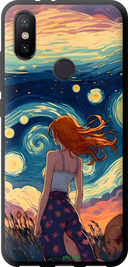 TPU чехол Дівчина Арт для Xiaomi Mi A2 - 6325b-1481 изображение 
