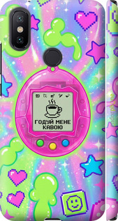 3D пластиковый матовый чехол Y2K Aesthetic Retro Pet: Годуй мене кавою для Xiaomi Mi A2 - 6784m-1481 изображение 