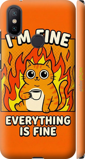 3D пластиковий матовий чохол 'Funny Cat' для Xiaomi Mi A2 зображення 5