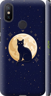 3D пластиковий матовий чохол 'Cute Cat Celestial/Witchy' для Xiaomi Mi A2 зображення 3