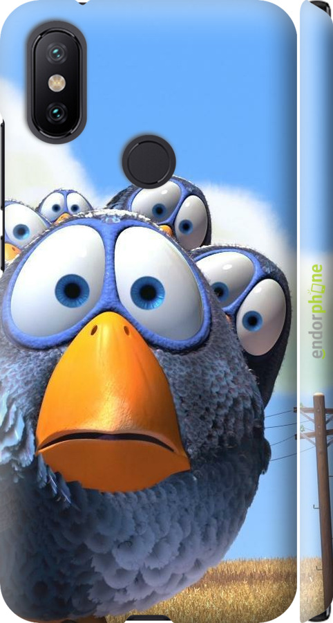 3D пластиковий матовий чехол Angry Birds для Xiaomi Mi A2 - 6008m-1481 изображение 
