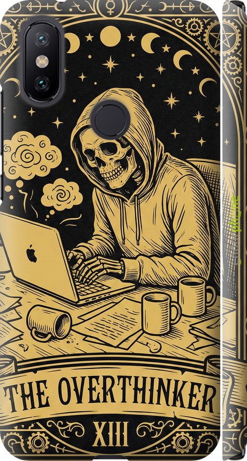 3D пластиковый матовый чехол The Overthinker для Xiaomi Mi A2 - 6774m-1481 изображение 