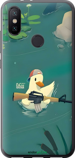 2D пластиковий чехол Каченя з автоматом для Xiaomi Mi A2 - 6356t-1481 изображение 