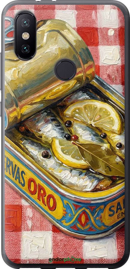Силиконовый чехол Vintage Sardine Tin Phone для Xiaomi Mi A2 - 6772u-1481 изображение 
