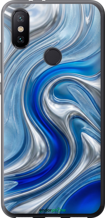 2D пластиковий чехол Liquid Chrome для Xiaomi Mi A2 - 6781t-1481 изображение 