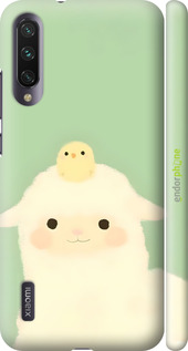 3D пластиковый матовый чехол Барашек и ципленок для Xiaomi Mi A3 - 6369m-1737 изображение 