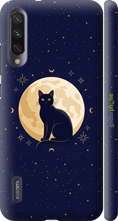 3D пластиковий матовий чехол Cute Cat Celestial/Witchy для Xiaomi Mi CC9E - 6787m-4140 изображение 