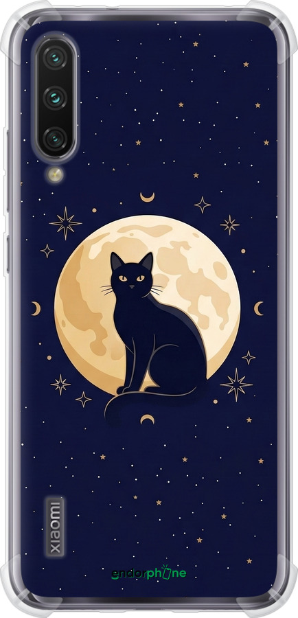 Силіконовий протиударний с посиленими кутами чехол Cute Cat Celestial/Witchy для Xiaomi Mi A3 - 6787sp-1737 изображение 