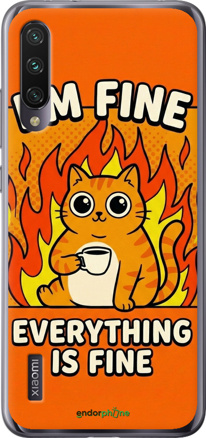 Силіконовий чехол Funny Cat для Xiaomi Mi A3 - 6786u-1737 изображение 