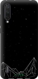 TPU чехол Черно белые абстрактные горы для Xiaomi Mi 9 Lite - 6437b-1834 изображение 