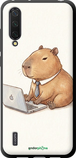 TPU чехол Funny Capybara CEO Working для Xiaomi Mi 9 Lite - 6777b-1834 изображение 