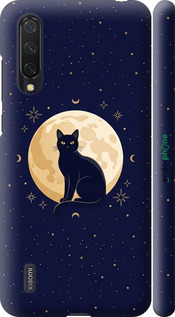 3D пластиковий матовий чехол Cute Cat Celestial/Witchy для Xiaomi Mi CC9 - 6787m-1747 изображение 