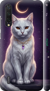 3D пластиковий матовий чехол Mystic White Cat Gothic Dark Purple Gold для Xiaomi Mi CC9 - 6805m-1747 изображение 