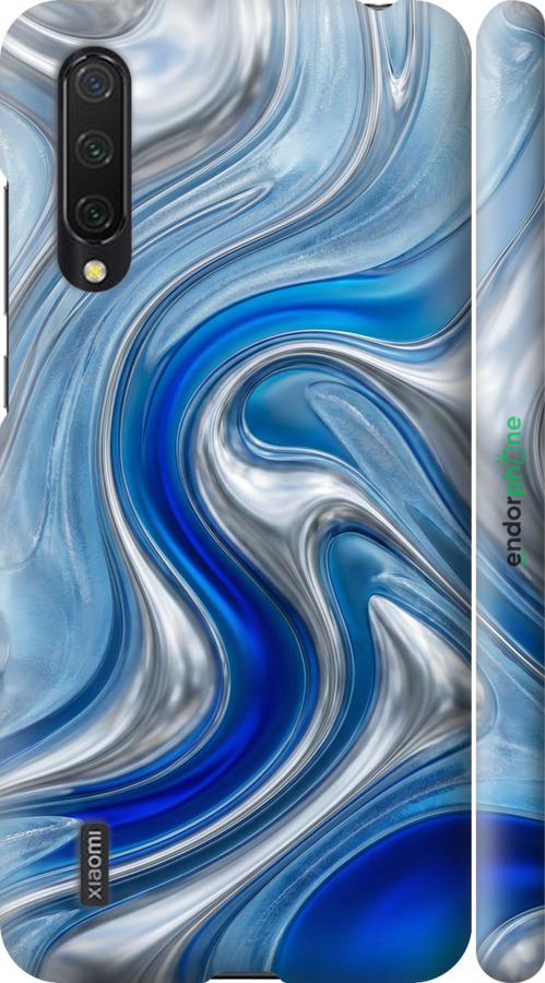 3D пластиковый матовый чехол Liquid Chrome для Xiaomi Mi 9 Lite - 6781m-1834 изображение 