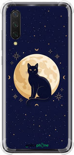 Силикон с усиленными углами чехол Cute Cat Celestial/Witchy для Xiaomi Mi CC9 - 6787sp-1747 изображение 