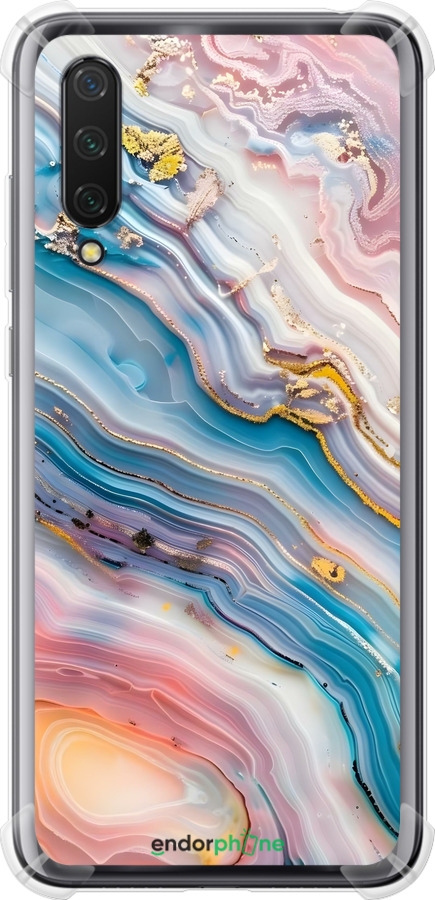 Силикон с усиленными углами чехол Мрамор красивый для Xiaomi Mi CC9 - 6376sp-1747 изображение 