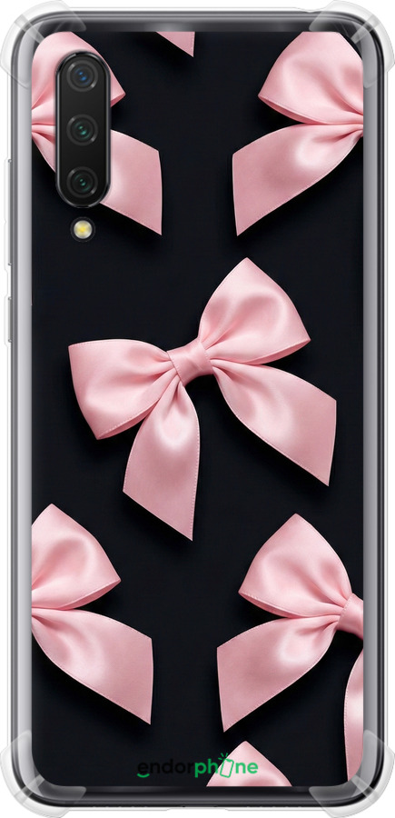 Силикон с усиленными углами чехол Coquette Ribbons Dark Coquette для Xiaomi Mi 9 Lite - 6767sp-1834 изображение 
