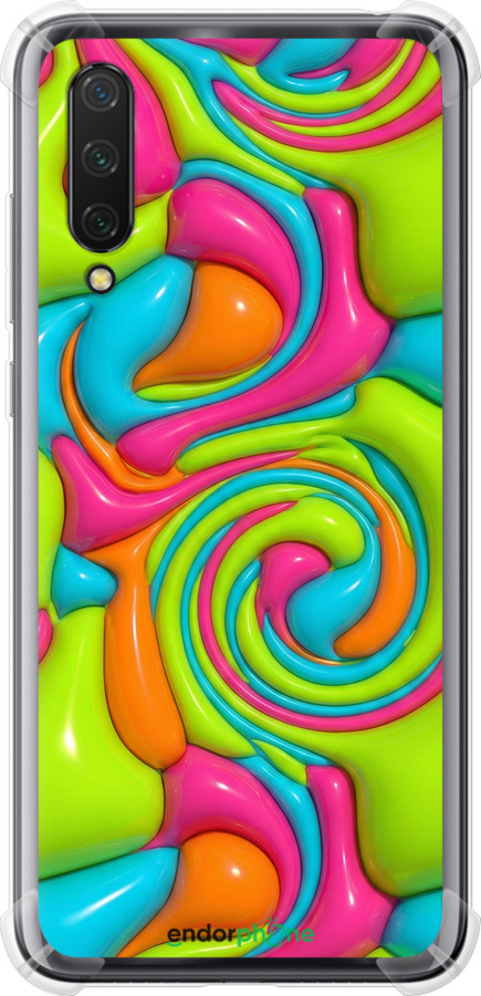 Силикон с усиленными углами чехол Y2K Jelly Dream для Xiaomi Mi 9 Lite - 6780sp-1834 изображение 