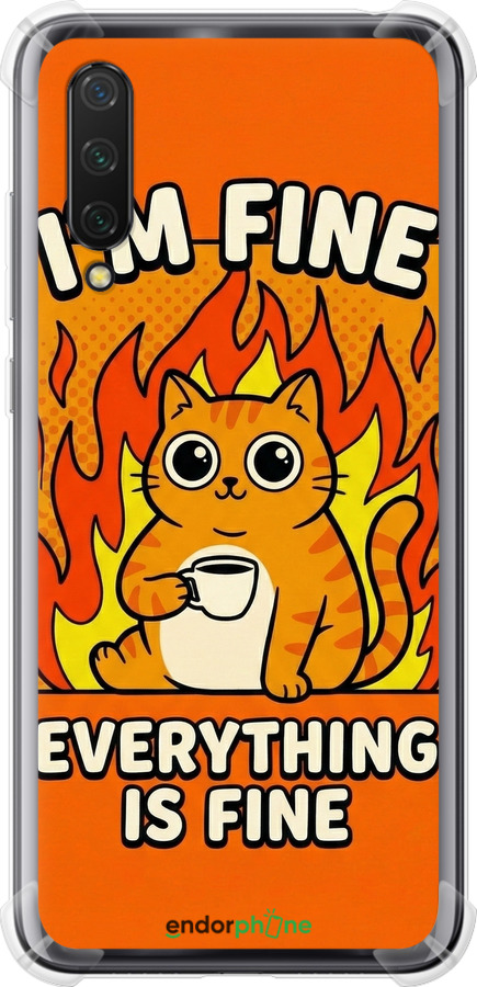 Силикон с усиленными углами чехол Funny Cat для Xiaomi Mi CC9 - 6786sp-1747 изображение 