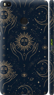 3D пластиковый матовый чехол 'Celestial Harmony: Sun & Moon Gold Mystic Pattern' для Xiaomi Mi Max 2 изображение 5