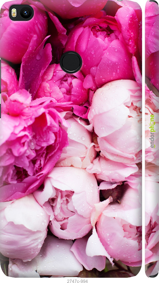 

Plástico mate 3D Capa "Peónias cor-de-rosa" para Xiaomi Mi Max 2