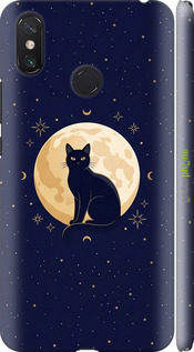 3D пластиковий матовий чехол Cute Cat Celestial/Witchy для Xiaomi Mi Max 3 - 6787m-1534 изображение 