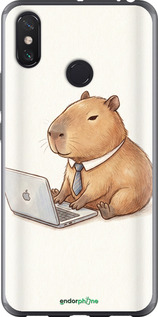 2D пластиковый чехол Funny Capybara CEO Working для Xiaomi Mi Max 3 - 6777t-1534 изображение 