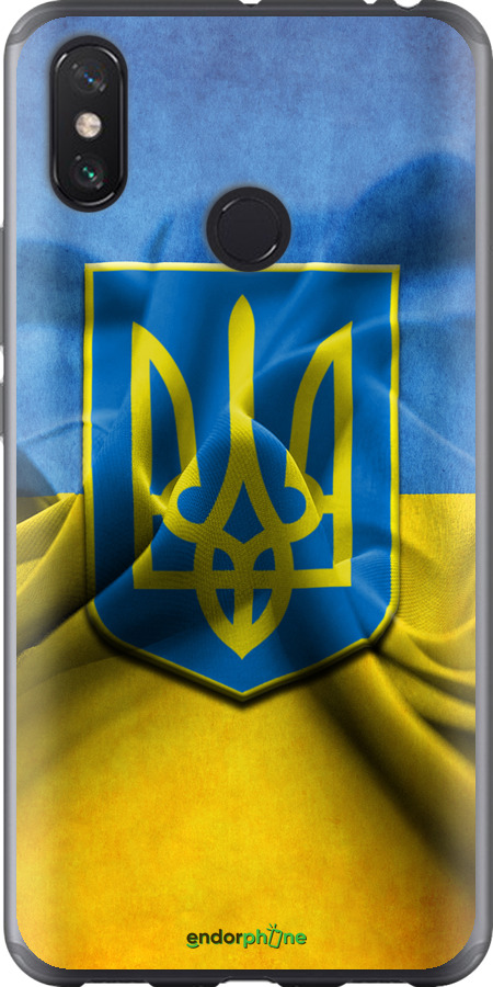

Силіконовий чохол "Прапор та герб України" для Xiaomi Mi Max 3, Блакитний