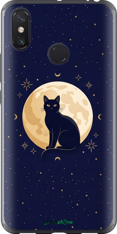 2D пластиковий чехол Cute Cat Celestial/Witchy для Xiaomi Mi Max 3 - 6787t-1534 изображение 