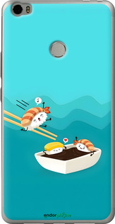 Силиконовый чехол Суши для Xiaomi Mi Max - 6354u-275 изображение 