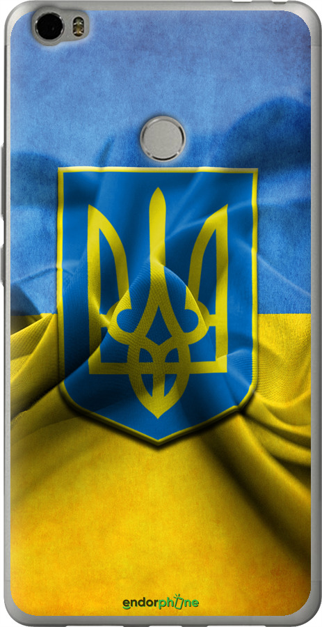 

Силіконовий чохол "Прапор та герб України" для Xiaomi Mi Max, Блакитний