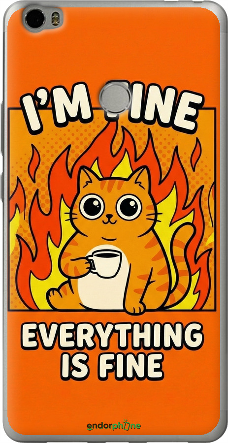 Силиконовый чехол Funny Cat для Xiaomi Mi Max - 6786u-275 изображение 