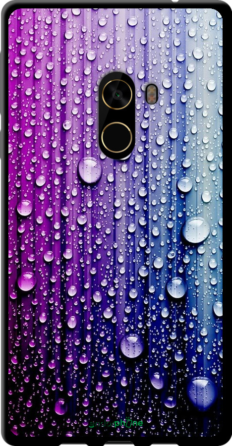 

TPU чорний чохол "Краплини води" для Xiaomi Mi MiX 2, Синій