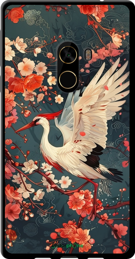 TPU чехол Сакура та лелека для Xiaomi Mi MiX 2 - 6108b-1067 изображение 