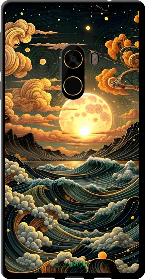 TPU чехол Арт волны для Xiaomi Mi MiX 2 - 6332b-1067 изображение 