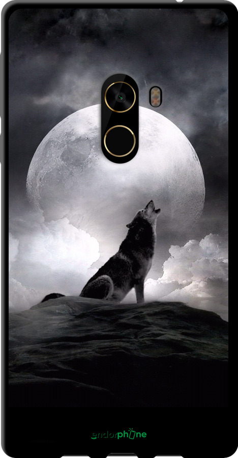 TPU чехол Вовк, що виє для Xiaomi Mi MiX 2 - 934b-1067 изображение 