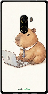 2D пластиковый чехол 'Funny Capybara CEO Working' для Xiaomi Mi MiX 2 изображение 2