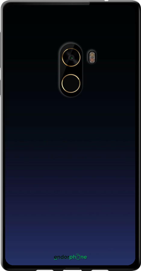2D пластиковый чехол Градиент в тёмно - синем стиле для Xiaomi Mi MiX 2 - 6542t-1067 изображение 